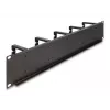 Cable management panel DeLOCK 19 inch 66917 2U black with 10 hooks