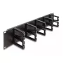 Cable management panel DeLOCK 19 inch 66917 2U black with 10 hooks