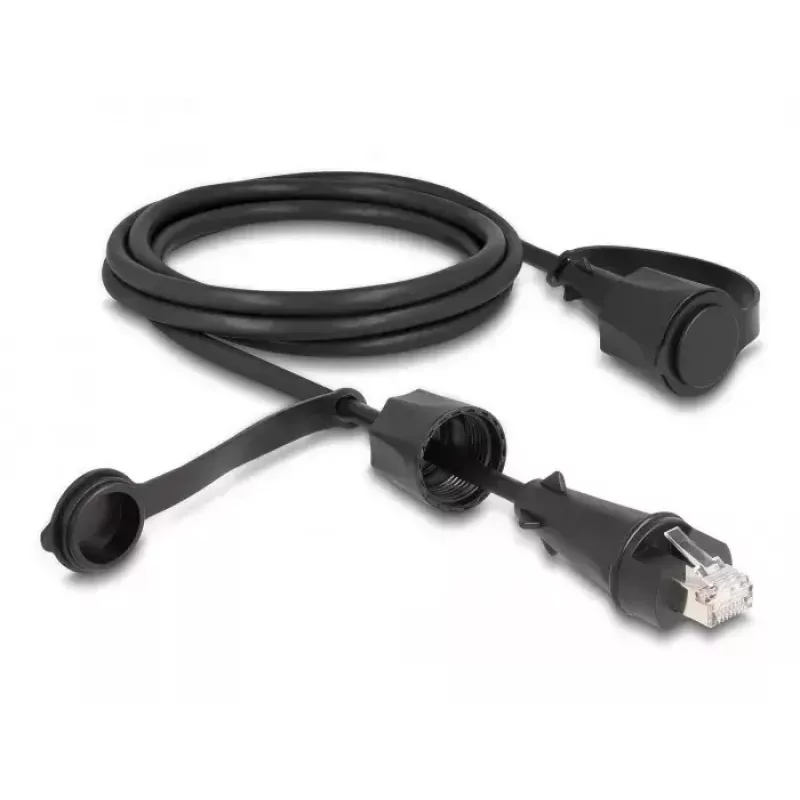 DeLOCK Network Cable RJ45 plug to RJ45 plug Cat.6 STP 2m IP68