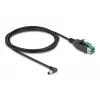 DeLOCK PoweredUSB cable male 12 V to DC 5.5 x 2.1 mm male angled 2 m