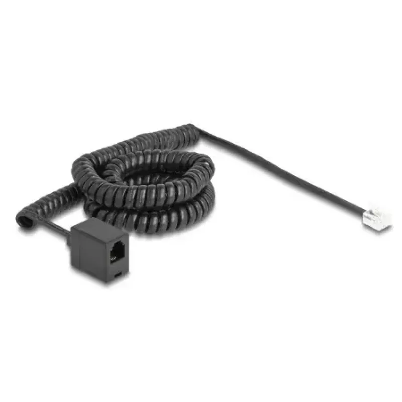 Telephone cable DeLOCK 90233 5 m Black RJ-11