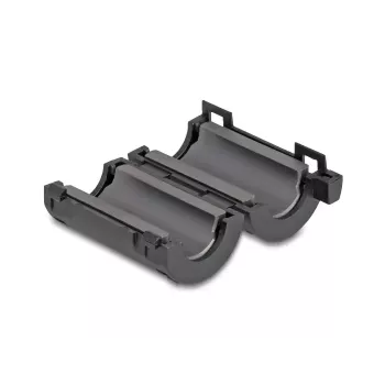 Ferrite core clamp DELOCK 80947, black, 36×19.5×18 mm, pack of 2