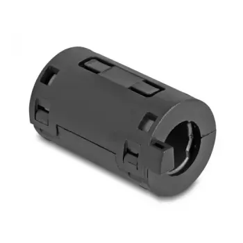 Ferrite core clamp DELOCK 80947, black, 36×19.5×18 mm, pack of 2