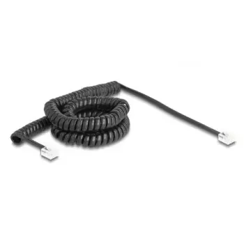 DeLOCK telephone cable 90226 5 m Black RJ-11 to RJ-11