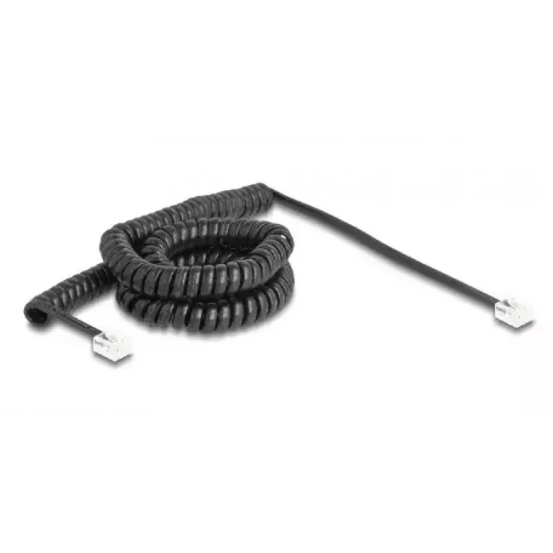 DeLOCK telephone cable 90226 5 m Black RJ-11 to RJ-11
