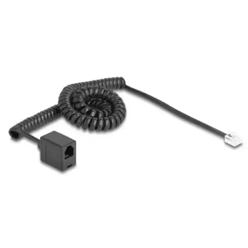 Telephone cable DeLOCK 90232 3 m Black RJ-11