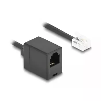 Telephone cable DeLOCK 90232 3 m Black RJ-11