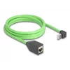 Network Cable DeLOCK RJ45 Cat.6A Plug Upwards Angled to Jack 2m Green