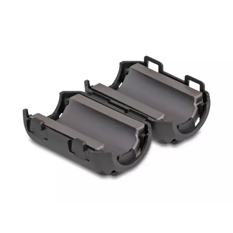 Ferrite core clamp DELOCK 80948, black, nickel/plastic/zinc, 36×23.5×22.2 mm, pack of 2