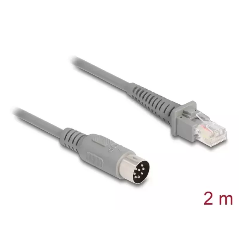 Networking cable DeLOCK 90167 RJ-50 8-pin terminal block 2 m Grey