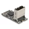 DELOCK internal M.2 to Mini-SAS adapter card 64260, M.2 host, Mini-SAS output, JMicron JMB585, black, LED