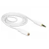 Audio Cable 3.5mm Male to Female DeLOCK 83765 1m White