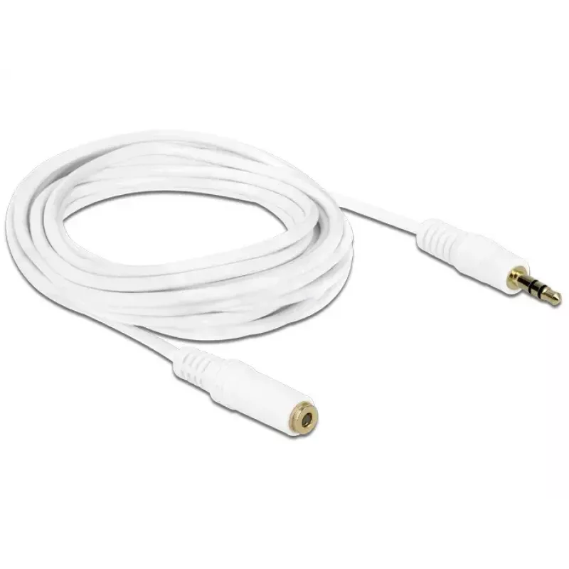 Audio Cable 3.5mm M-F DeLOCK 83769 3m White