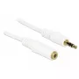 Audio Cable 3.5mm M-F DeLOCK 83769 3m White