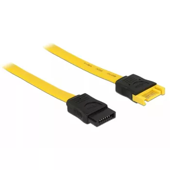 SATA Cable DeLOCK 0.7m 2xSATAIII SATA 7-pin Black Yellow