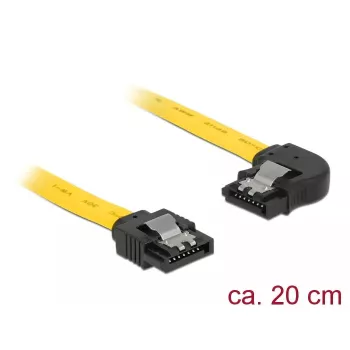 SATA Cable DeLOCK 83958 0.2m SATA 7-pin Black Yellow
