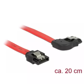SATA cable DeLOCK 83967 0.2 m SATA 7-pin Black Red
