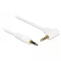 Audio Cable DeLOCK 84736 0.5m 3.5mm White