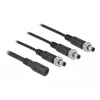DC Splitter Cable DeLOCK 86572 5.5 x 2.1 mm 1 x female to 3 x male