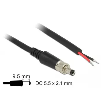 Power Cable DeLOCK 89907 Black 0.95 m