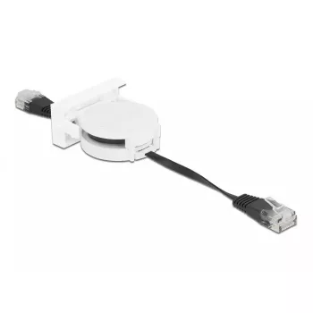 Network Retractable Cable DeLOCK Easy 45 Module RJ45 Cat.5e black