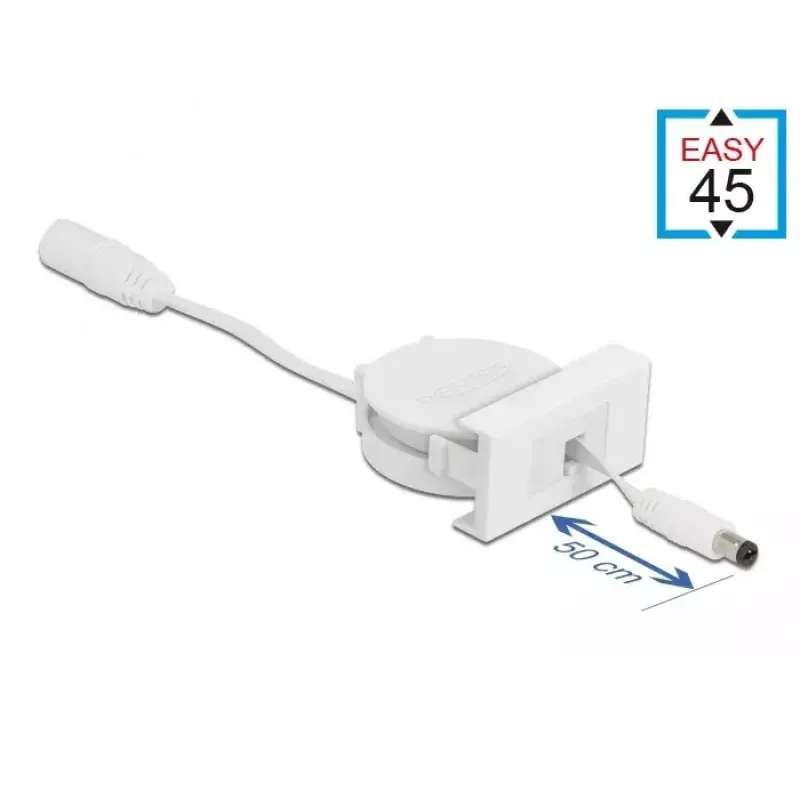 Power Retractable Cable DeLOCK Easy 45 Module 81377