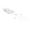 Cable DeLOCK Easy 45 Module USB 2.0 3 in 1 Retractable 0.5m