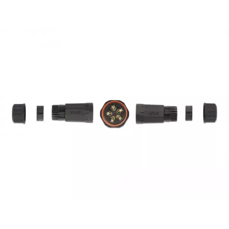 Electric wire connector DELOCK 86915 straight 85–260 V black 25×114 mm 1 pc