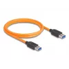 DeLOCK USB Cable USB Type-A male to USB Type-A male 1m 5 Gbps orange