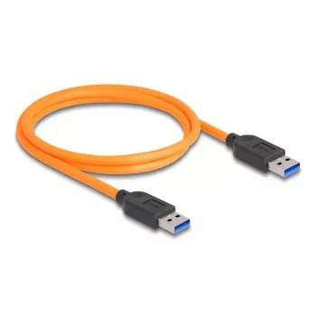 DeLOCK USB Cable USB Type-A male to USB Type-A male 1m 5 Gbps orange