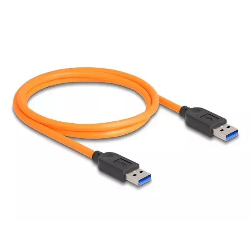 DeLOCK USB Cable USB Type-A male to USB Type-A male 1m 5 Gbps orange