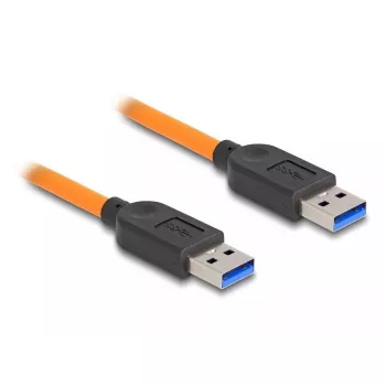 DeLOCK USB Cable USB Type-A male to USB Type-A male 1m 5 Gbps orange