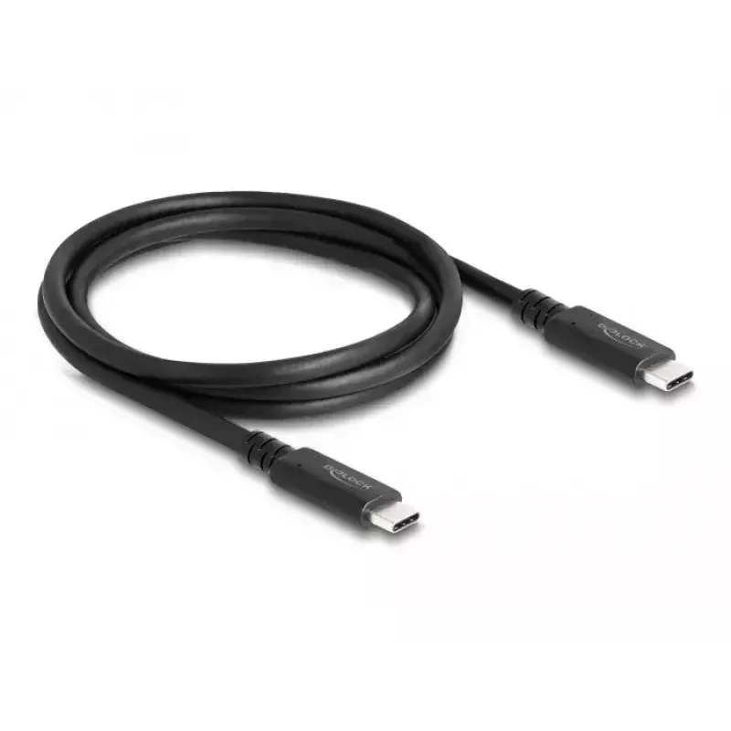 DeLOCK USB4 40 Gbps Coaxial Cable 1.2 m USB PD 3.1 240 W