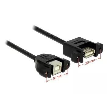 USB Cable DeLOCK 1m USB 2.0-A/USB 2.0-B Black