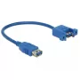 USB Cable DeLOCK 0.25m 2xUSB3.0-A
