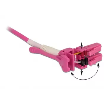 Fibre optic cable DeLOCK 85135 5m LC Pink