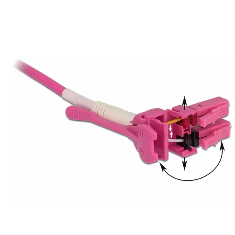 Fibre optic cable DeLOCK 85135 5m LC Pink