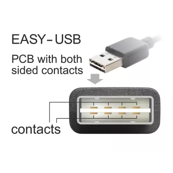 USB Cable DeLOCK 85165 USB 2.0 1m USB A Micro-USB B Black