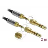 Audio Cable 3.5mm DeLOCK 85786 2m Black Grey