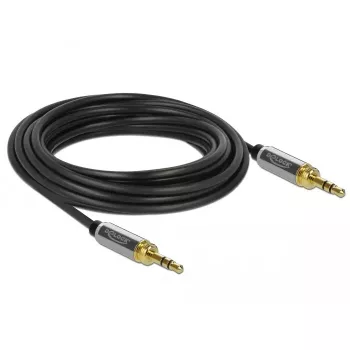Audio Cable DeLOCK 85788 5m 3.5mm Black Grey