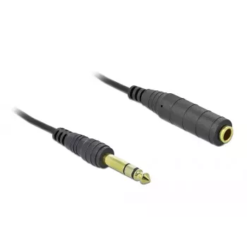 Audio Cable DeLOCK 85938 2m 6.35mm Black