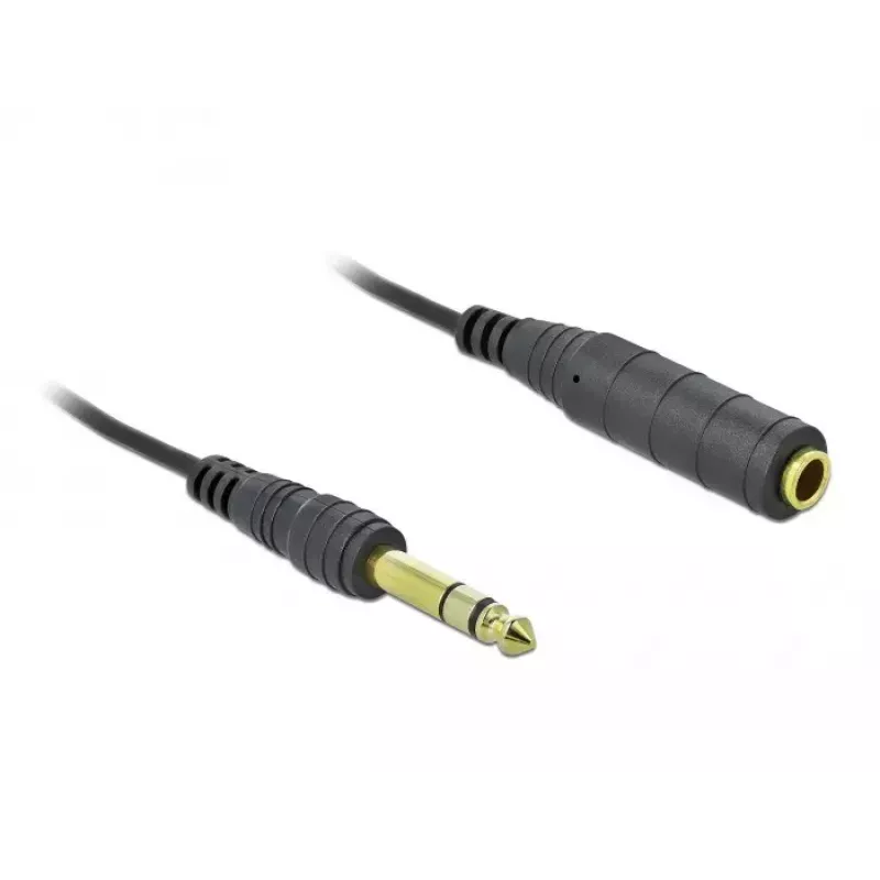 Audio Cable DeLOCK 85938 2m 6.35mm Black