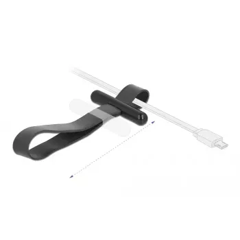 Cable Tie DeLOCK 18337 Rubber Black