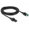 Power Cable DeLOCK 85484 3m PoweredUSB Black