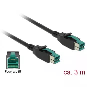 Power cable DeLOCK 85494 3 m PoweredUSB
