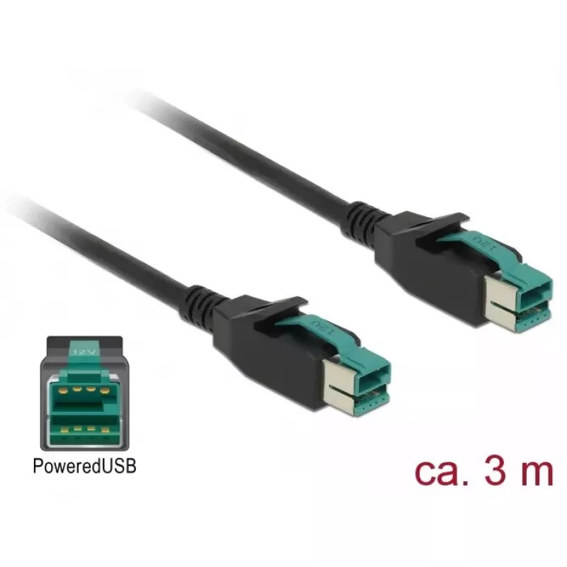 Power cable DeLOCK 85494 3 m PoweredUSB