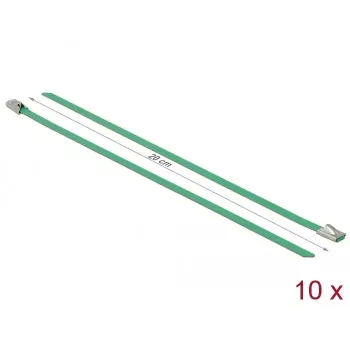 Cable Tie DeLOCK 18801 Steel Green 200mm 10 pcs