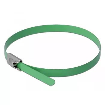 Cable Tie DeLOCK 18801 Steel Green 200mm 10 pcs