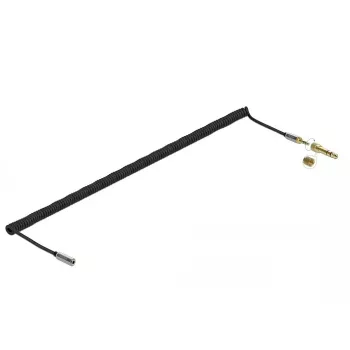 Audio extension cable DELOCK 85834 — 3.5 mm male to 3.5 mm female, gold-plated contacts, 5 m, black