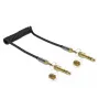 Audio cable DELOCK 85836 — 1 m, 3.5 mm male-to-male, gold-plated contacts, AWG 28, black